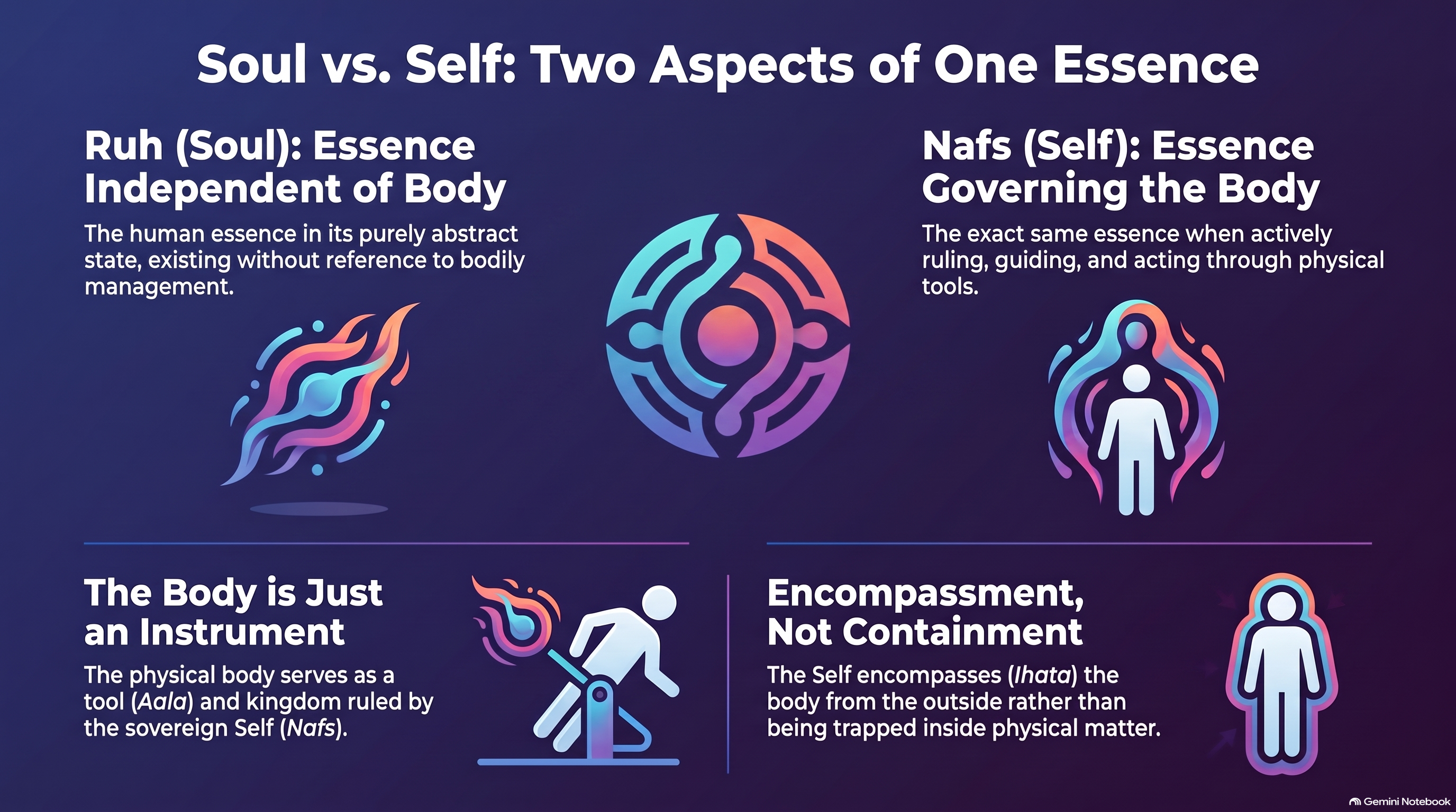 English soul versus self infographic